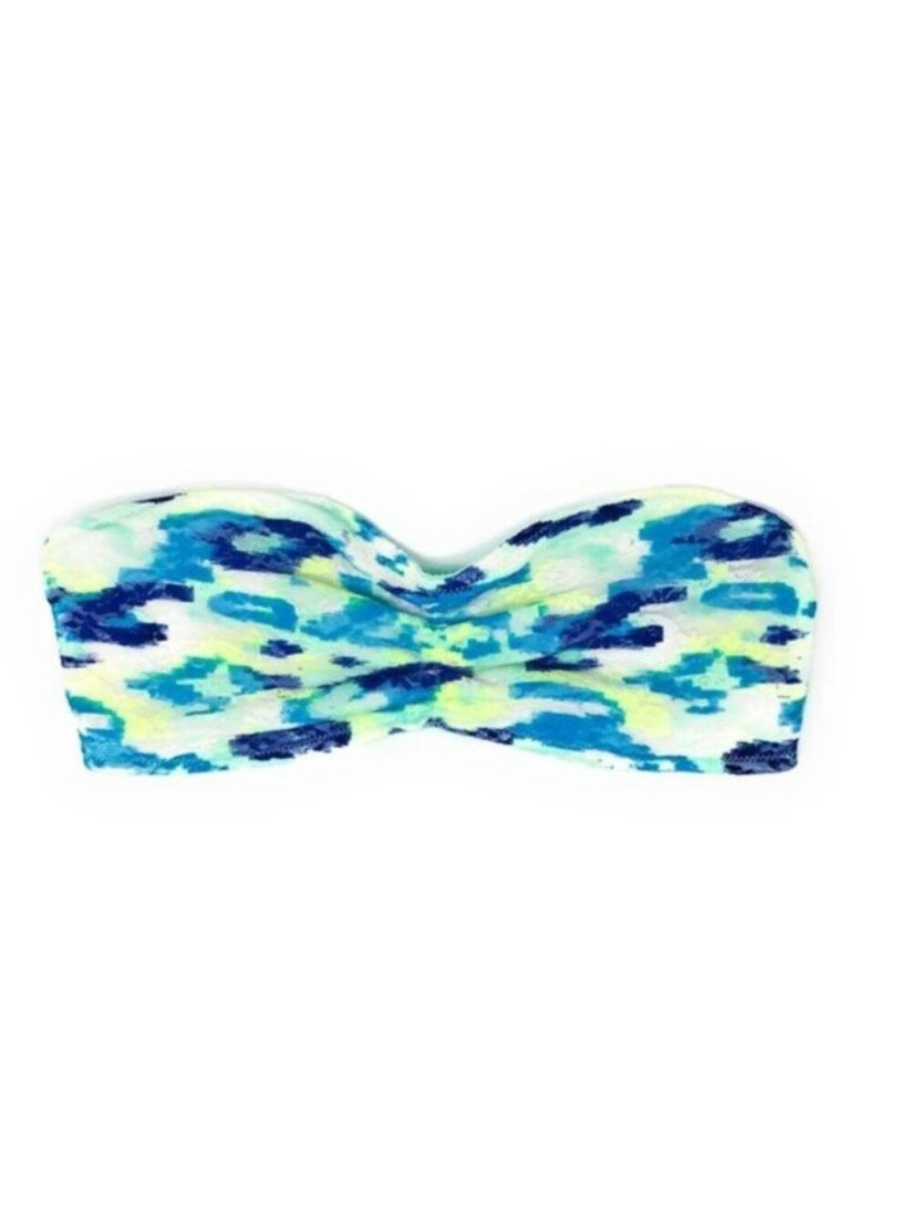 Victoria’s Secret PINK | Blue and Cream Leopard Print Lace Bandeau | Size Medium